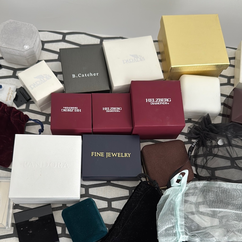 Assorted Jewelry Gift Boxes And Pouches